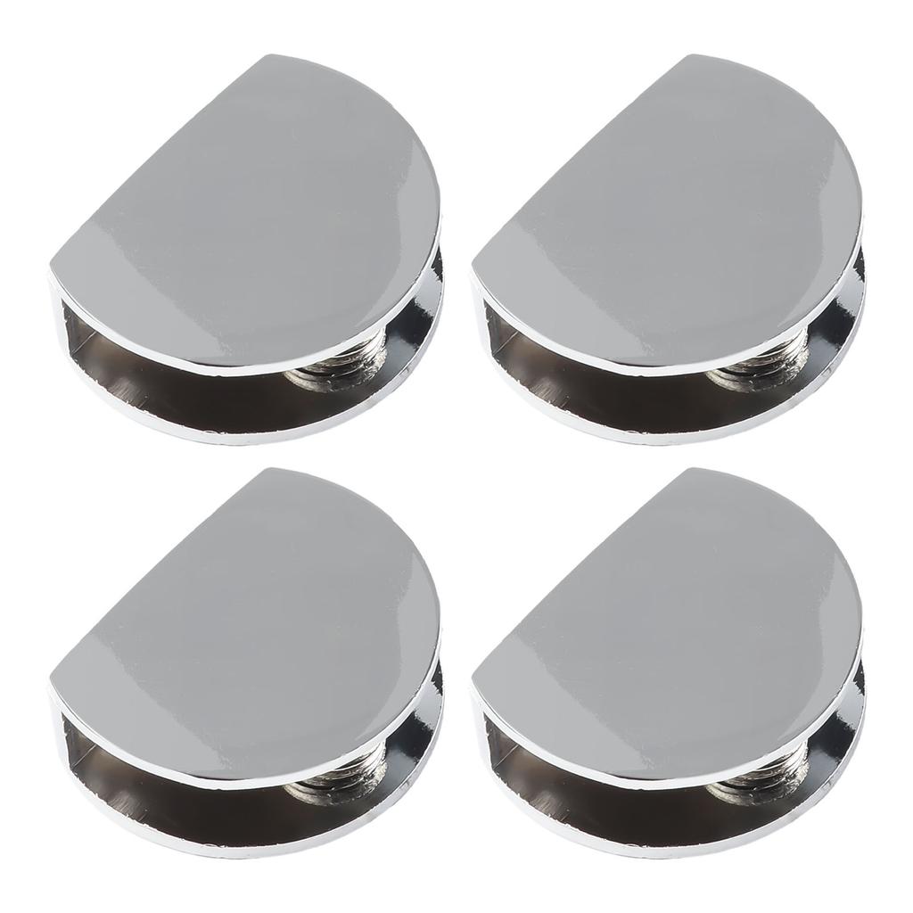 4pcs Glass Clamp Bathroom Mirror Clips Zinc Alloy Clip For 6-12mm Furniture Hardware Glass Shelf Support Brackets Holder