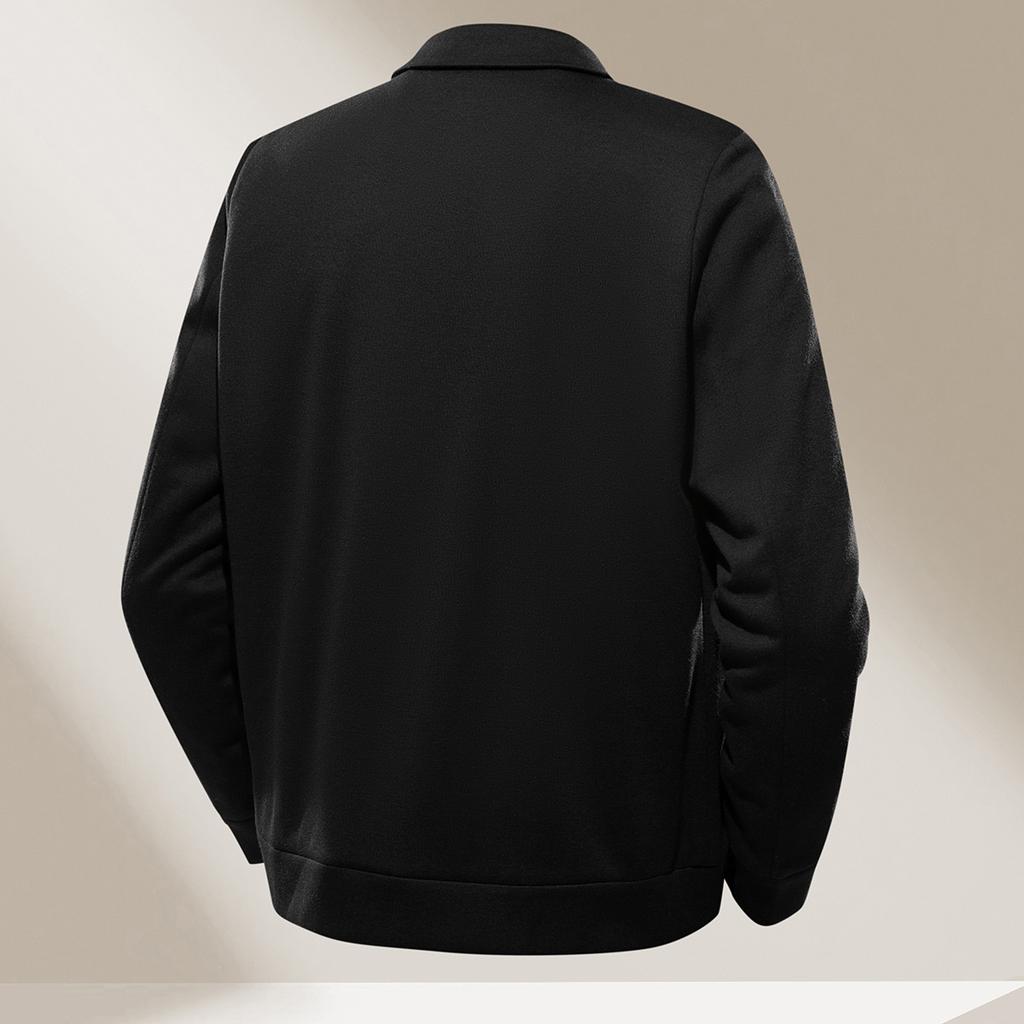 [Sheep Wool] Spring Business and Leisure Wool Cardigan Jacket for Men, Simple Collar Knitted Wool Jacket for Men