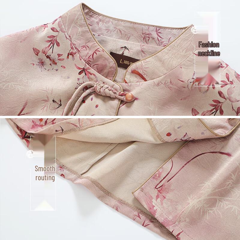 Elderly & Middle-Aged Women's Casual 3/4 Sleeve Shirt