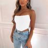 Fashion Sexy Style Waist Trimming Short Fishbone Tube Top Tops Women's Inner Match Sexy Backless Wrap Chest Vest Waist Corset