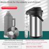 Stainless Steel Press-Type Thermos: Compact Household & Car Insulated Kettle