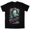202526 Summer Men Women Quality Cotton Derry Printed Tshirt Short Sleeve Shirt Unisex Men Women Black Crew Neck Casual