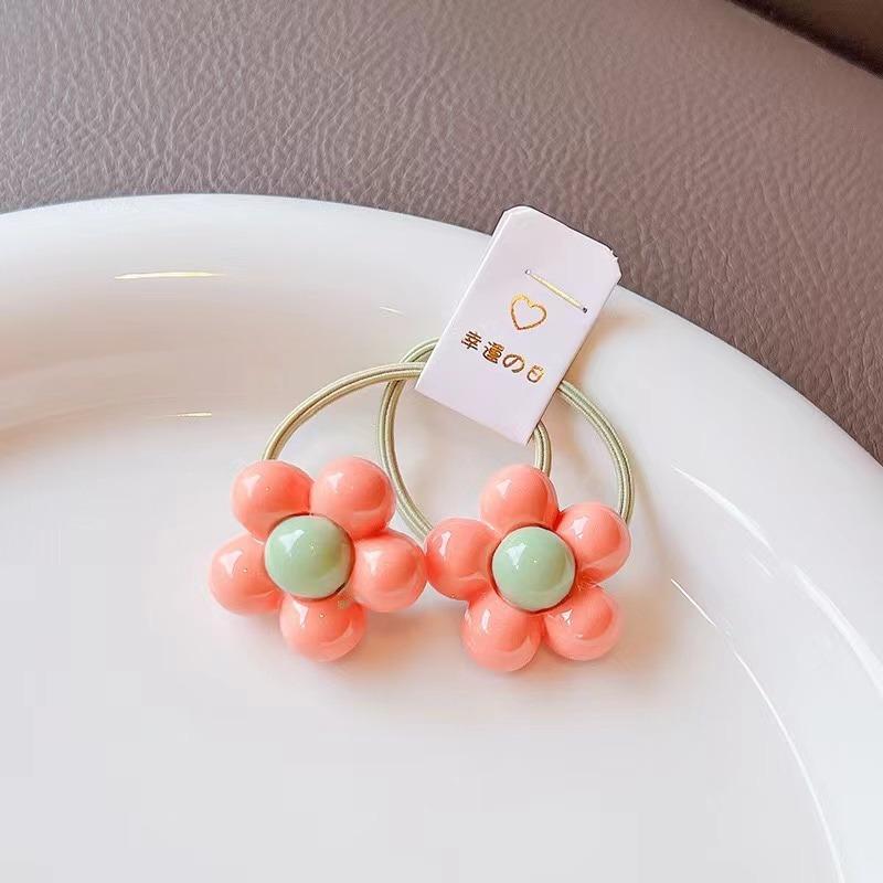 2PCS New Cute Princess Glossy Flower Girls Hairpins Children Headwear Hairgrip Hair Clips Barrettes Hair Accessories