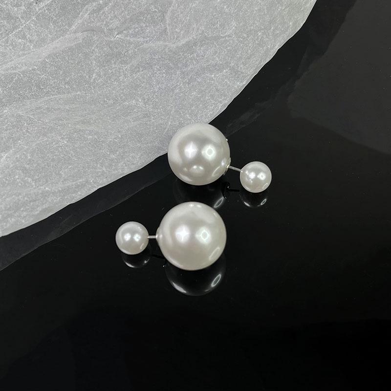 S925 Silver Needle Pearl Stud Earrings for Women