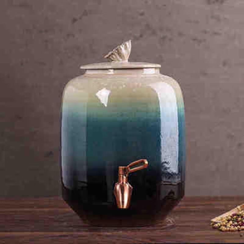 Anditai Ceramic Wine Jar with Faucet