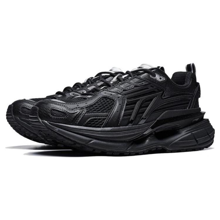 New LiNing Comet 5 Anti Slip Wear Resistant Low Top Casual Shoes Men's Black AGLT025-2