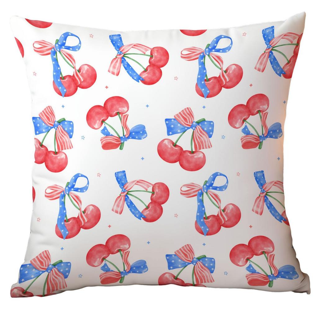 New Cherry Bow Push Pillow Case Home Sofa Cushion Pillow Case