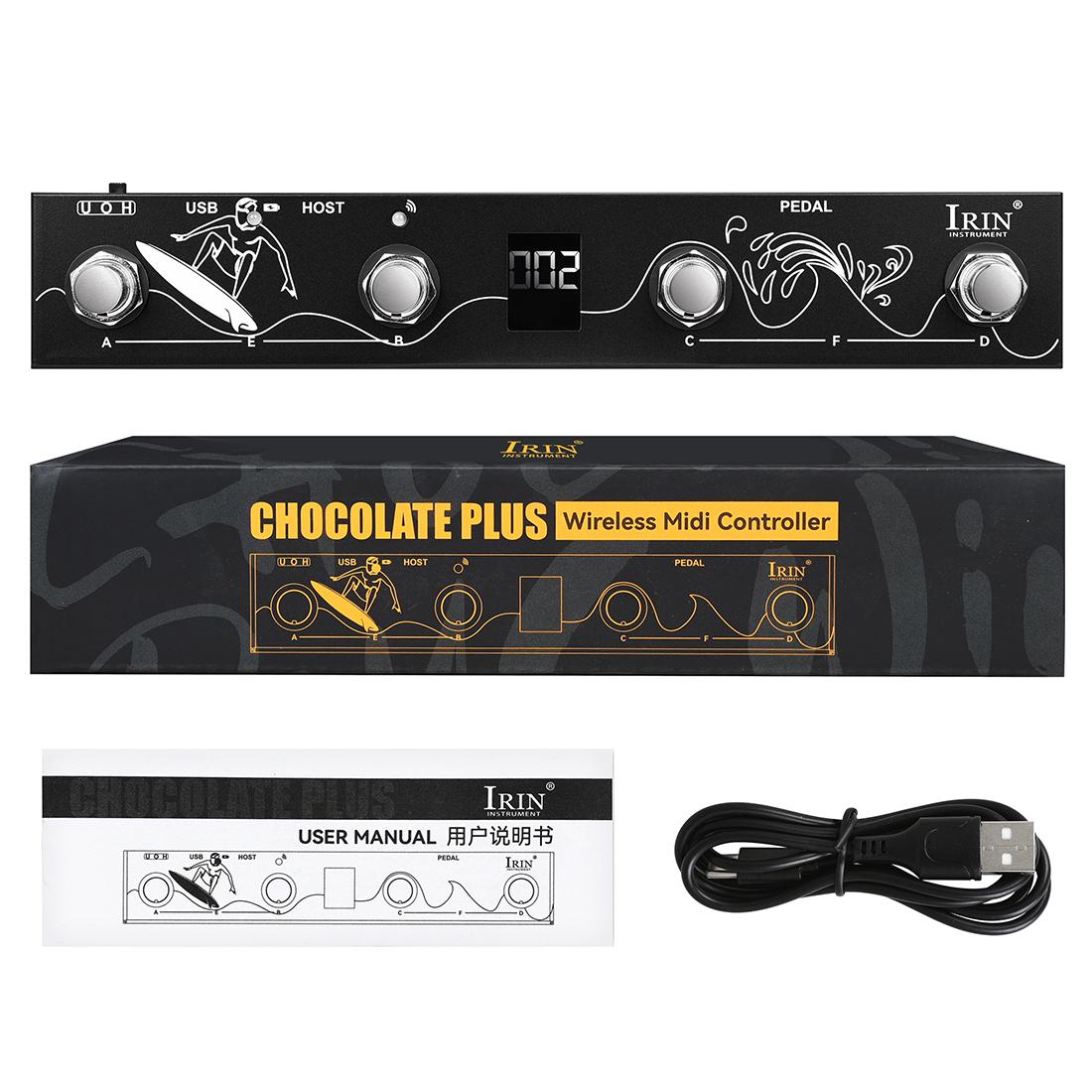 IRIN CHOCOLATE PLUS MIDI Bluetooth controller,portable compatible with multi-systems, long battery life, Easy to control Pedal