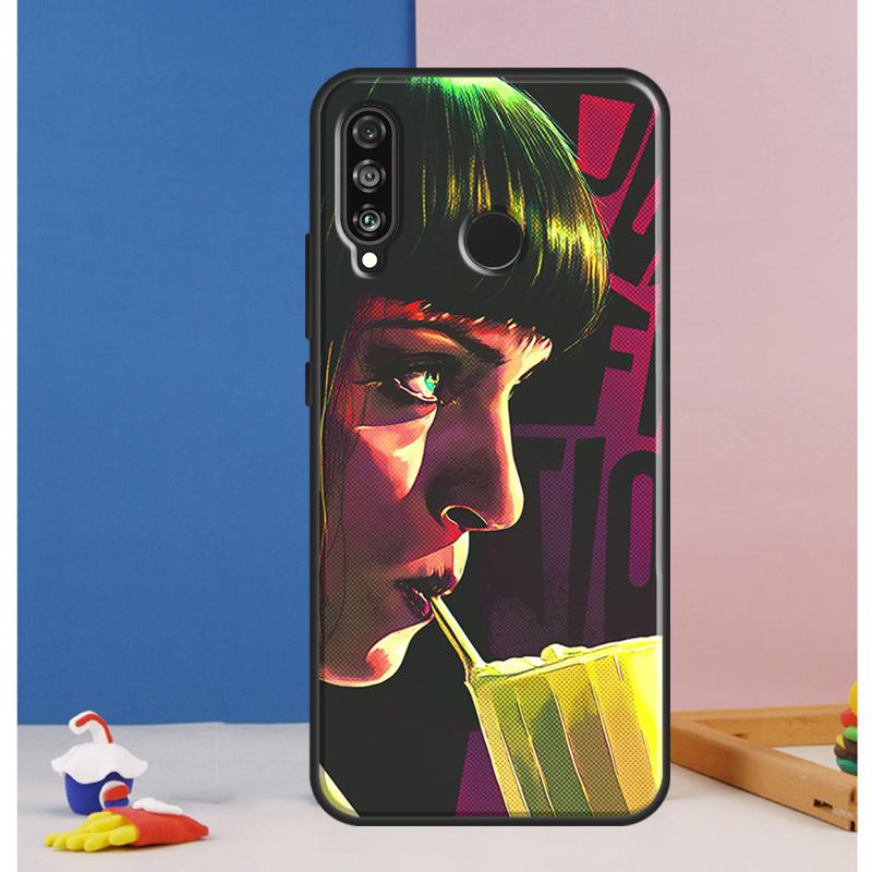 

Mia Pulp Fiction Case For Huawei Nova Y73 Y72 Y70 Y90 Y60 Y61 Y91 12s 12i 11i 8i 9 10 SE P30 P40 Lite P60 Pro Huawei Nova 3i