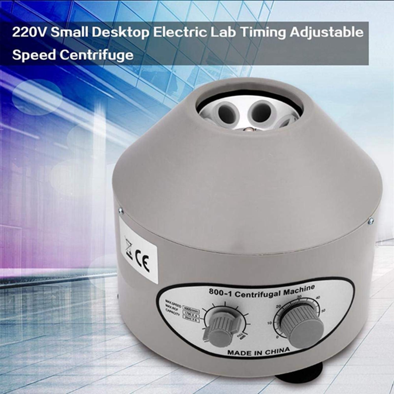 1шт настольная электрическая лабораторная центрифуга лабораторная медицинская практика 4000 об/мин 6x20 мл