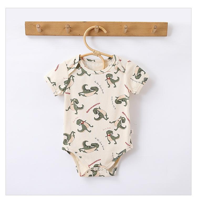 

Kiddiezoom Младенцы Мальчик Девочка 6-24 месяцев Модные принты Короткие рукава Детские боди 80CM