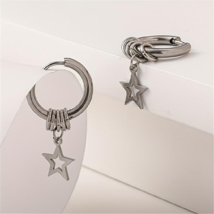 Sweet Cool Dangle Earrings Fashion Punk Hollow Star Pendant Earrings Jewelry