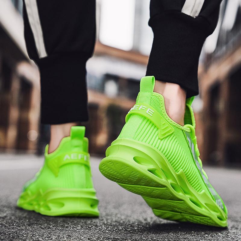 Pantofi sport pentru bărbați, pantofi de tenis, pantofi sport de vară, pantofi sport cu talpă groasă și plasă, pantofi sport confortabili și confortabili pentru bărbați