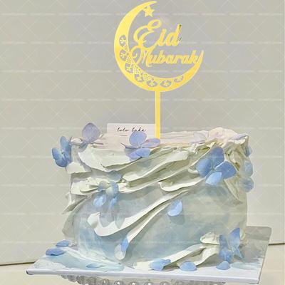 3pcs/6pcs/12pcs Eid Mubarak Acrylic Cake Toppers Ramadan Kareem Decor Castle Moon Cupcake Toppers For Home Ramadan Mubarak Party