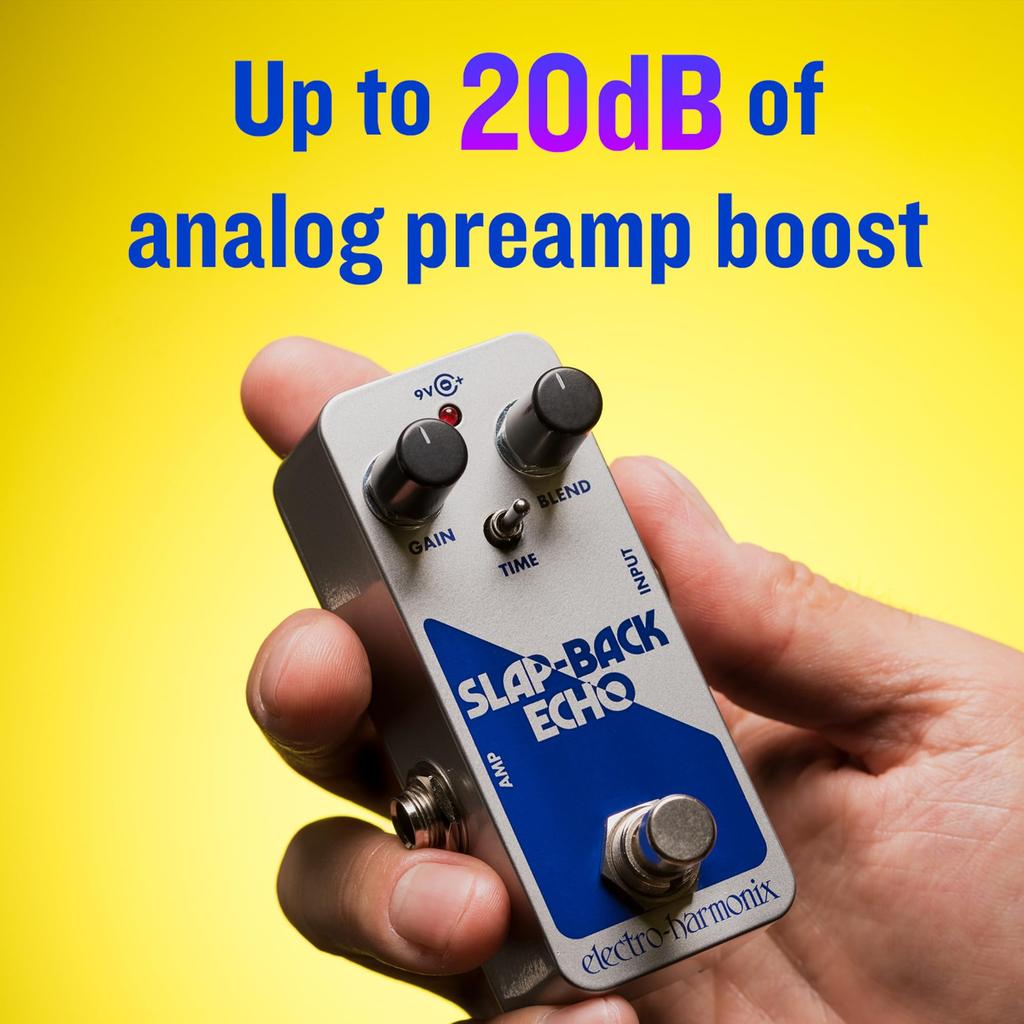 ELECTRO-HARMONIX SLAP-BACK ECHO Slapback Echo Analog Delay Guitar Effect Pedal