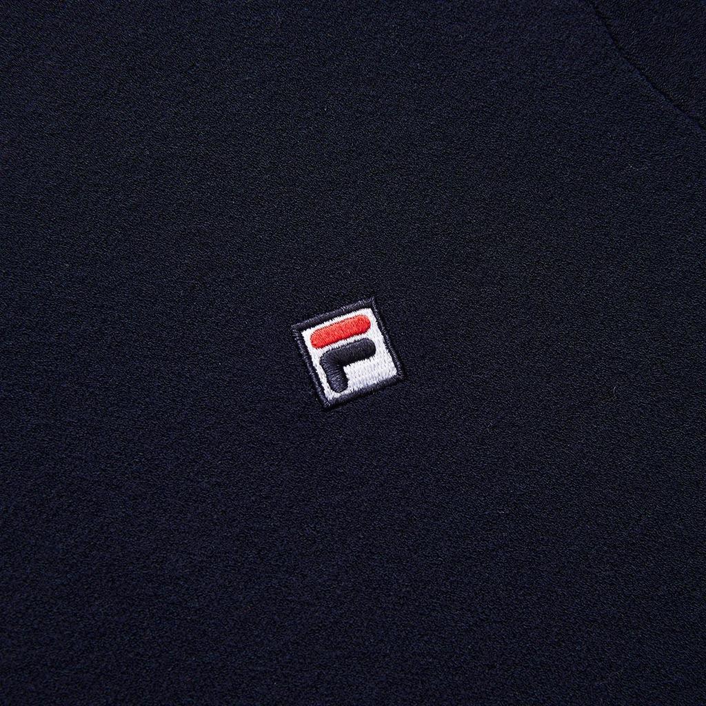 FILA Color Block Striped Round Neck Comfortable Fashion Knit Long Sleeve Dress Women dresses Legendary-Blue F11W111311F-NV