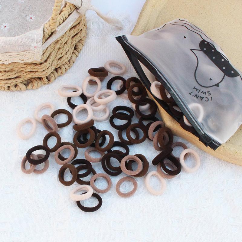 100pcs/Set Girls Candy Colors Elastic Rubber Band Hair Bands Children Baby Nylon Headband Scrunchies Kids Hair Accessories
