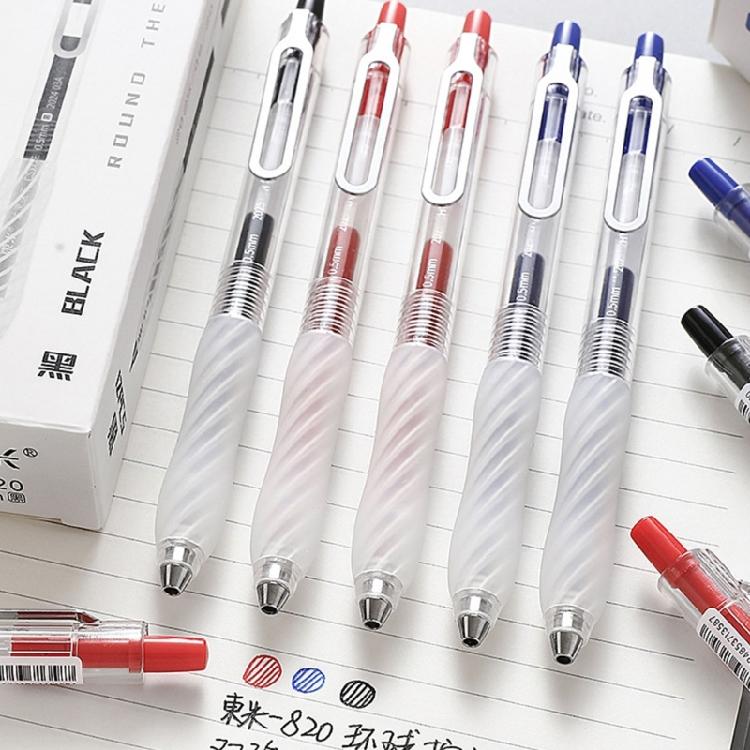 12PCS Quick Drying Retractable Gel Pen Ergonomic Silicone Grip 0.5MM Tip Gel Pen Office Writing Tool for Note Taking