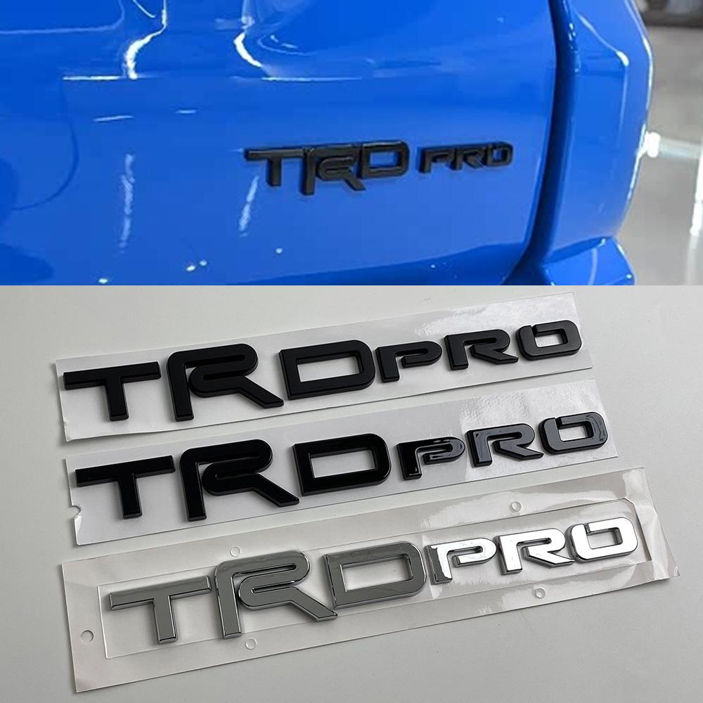 3D ABS TRD PRO Car Emblem Badge Sticker Decal for Toyota 4Runner Tundra Tacoma Sequoia Truck SUV Exterior Styling
