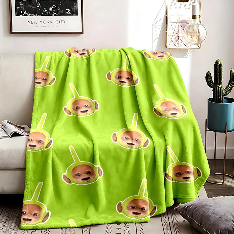 Teletubbies Theme Blanket Suitable For The Sofa Camping And Travel Made Of Soft Flannel Material An Ideal Gift For Occasions Such As Birthday