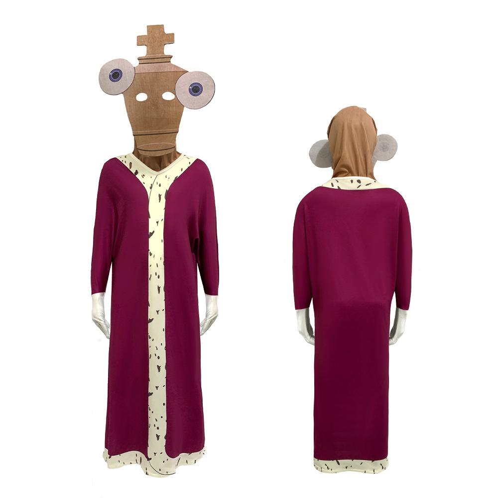 Geweldige Pomni Ragatha Caine Zooble Gangle Kinger Jax Digital Circus Cosplay Kostuum Voor Vrouwen Meisjes Jongens Halloween Feest Outfits Kids 140cm brown