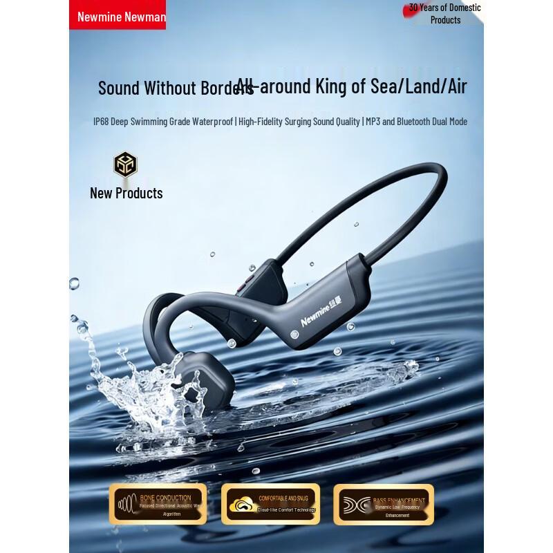 Newmine BC-F3 Bone Conduction Sports Bluetooth Earphones