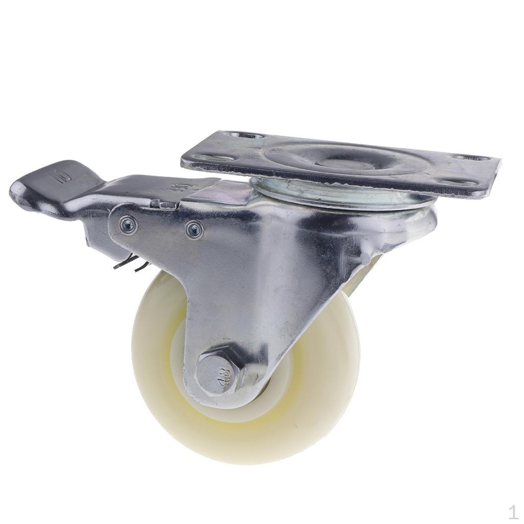 3 PP Swivel Plate Caster Wheels 90kg