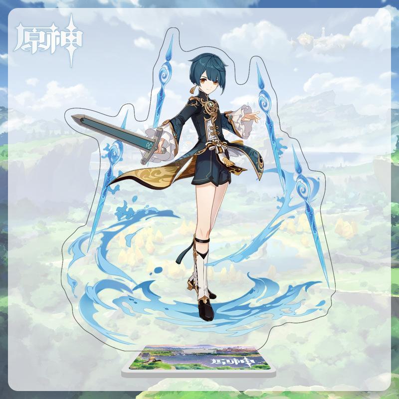 

Акриловая большая стойка высотой 16 см с персонажами из Мондштадта, Ли Юэ и Инадзума из Genshin Impact 16cm