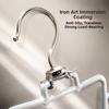 2Pcs Rotatable Double Sided Hanger 12 Hooks Laundry Hanger Metal V Shaped Hanger  Wardrobe