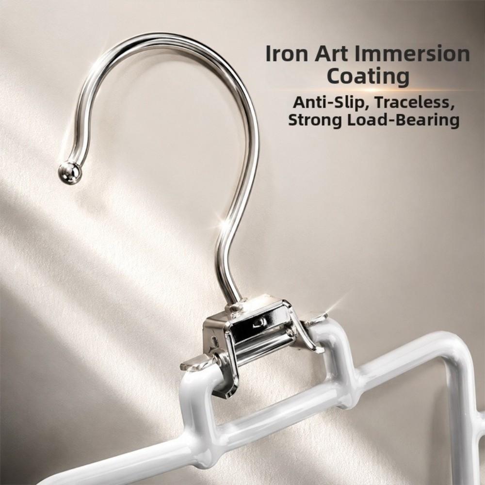 2Pcs Rotatable Double Sided Hanger 12 Hooks Laundry Hanger Metal V Shaped Hanger  Wardrobe
