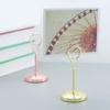 Round Shape Metal Card Holders Table Number Holders Photo Stands Memo Clip Wedding Birthday Party Supplies Note Clamp Stand