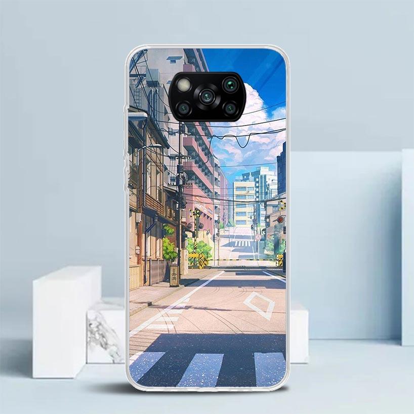 Anime Aesthetic Scenery Phone Case For Xiaomi Poco F7 Ultra X5 X6 X7 Pro M7 Redmi 15C 15 13C 13 12C 12 10C 10 10A 9 9C 9A 9T Cov