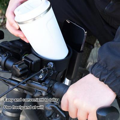 Baby Stroller Cup Holder 360 Degrees Adjustable Heavy Duty Lightweight Anti-slip 2-In-1 Universal Bike Scooter Water Bottle Mount Rack
