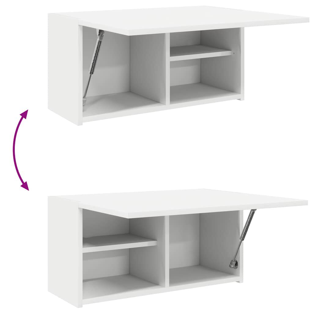 Wandmontierter Badezimmerschrank, Aufbewahrungsschrank über der Toilette, dekorativer Wandschrank, 60x25x30 cm