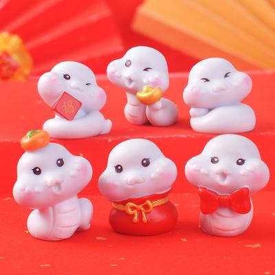 Cute Little Snake Year Decorative Item Home Desktop DecorationSimulation Resin Handicraft