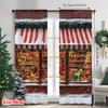 2 Stück 2D Flachdruck Frohe Weihnachten Beliebte Fenstervorhänge Weihnachten 17 Langlebiges Polyester Ohne Strom Frühling Perfekt