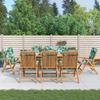 Garden Chairs with Cushions 8 Pcs Solid Teak Wood