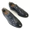 DAKS/Goodyear Welt Leather Full Brogue Wingtip Shoes/27.5/Black/Closed Lacing Business(USED)