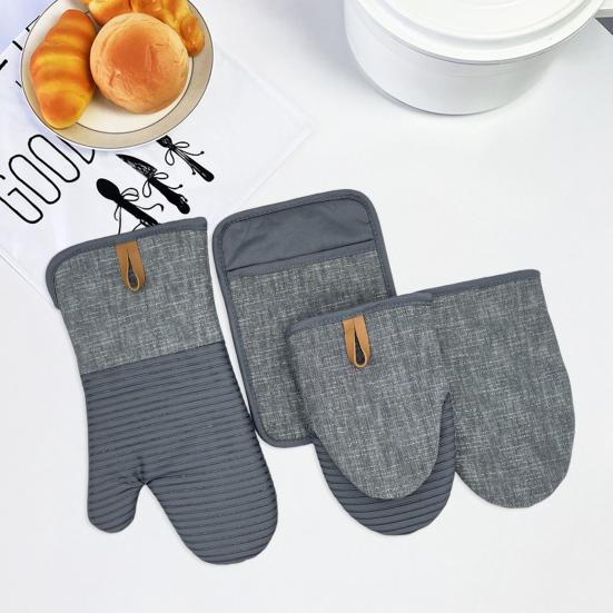 Mini Oven Mitts Neoprene Palm Oven Gloves with Hanging Loop Heat Resistant
