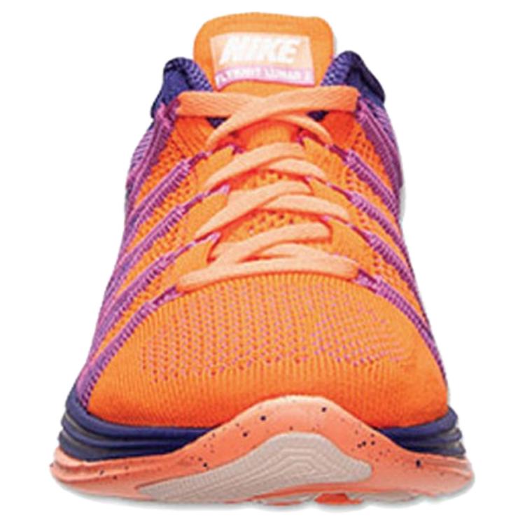 Nike Flyknit Lunar 2 Atomic Orange Women Sneakers White-Court-Purple-Red-Violet 620658-815