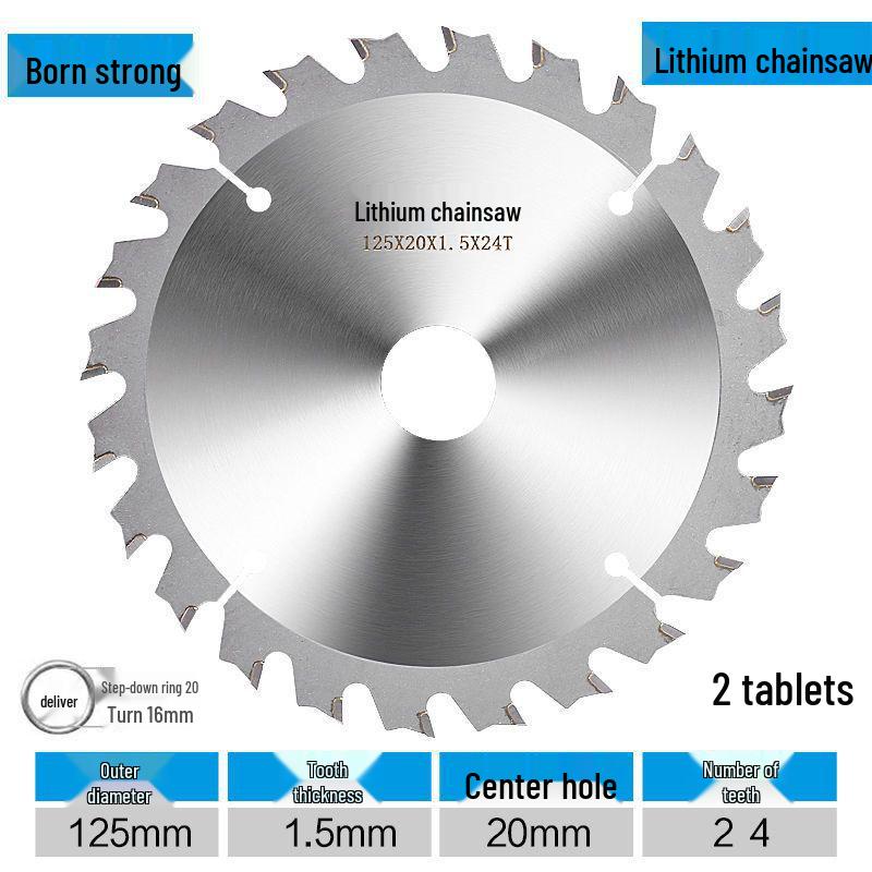Lithium Electric Woodworking Saw Blades - 4", 5", 5.5", 6.5" Alloy Blades for Wood Cutting.