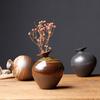 Vintage Dried Flower Ceramic Vase Coarse Pottery Zen Dried Flower Vase Flower Arrangement Utensils Hydroponic Crafts Home Decor