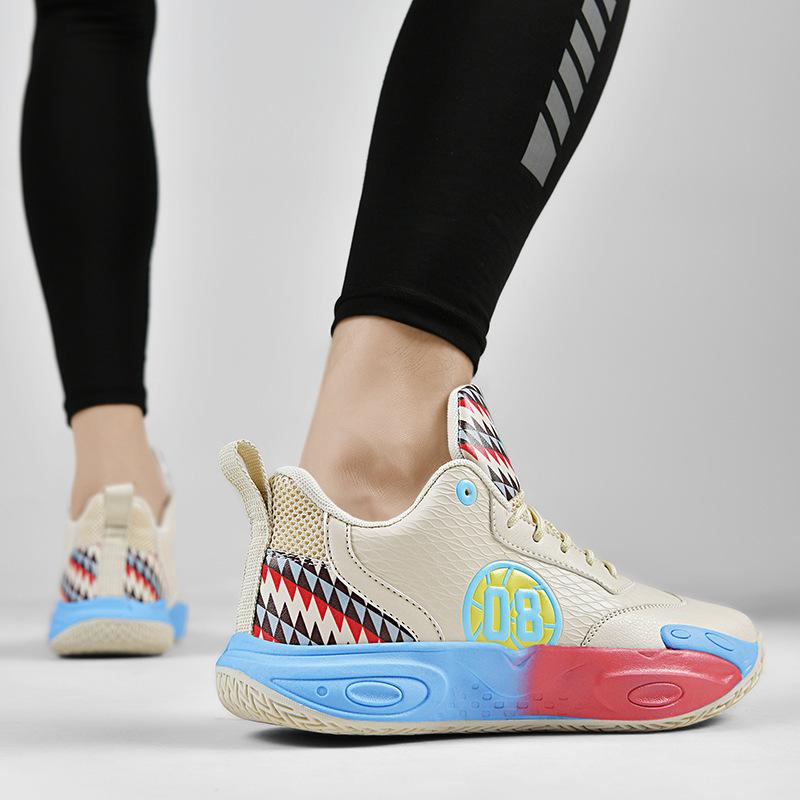 New Basketball Shoes Men's Boots Middle School Students Teenagers Primary School Students Training Game Sneakers Cement Sports Shoes