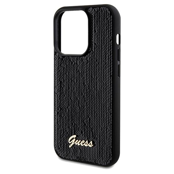 Guess Guhcp14Xpsfdgsk Iphone 14 Pro Max 6.7 Czarny/Black Hardcase Sequin Script Metal