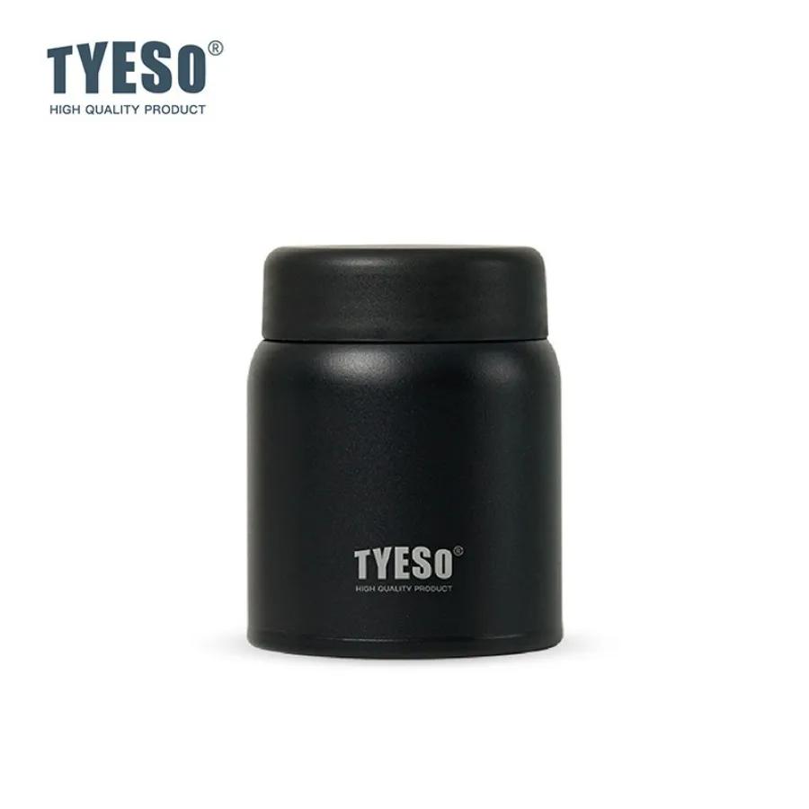 Tyeso 220ml Cute Thermoses Compact Vacuum Flask Frosted Stainless Steel Portable Thermal Cup Stylish Leak-Proof Daily Essential