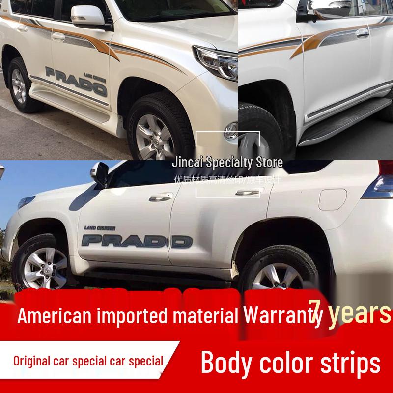 10-20 New Prado Body Color Stripe Decals - Prado 4000 Waistline 2700 Car Decoration Stickers