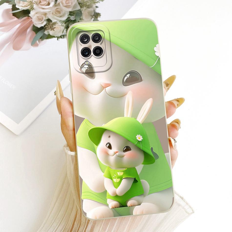 For Samsung Galaxy A12 M12 SM-A125F A127F Cute Cat Flower Butterfly Cartoon Phone Case Shockproof Soft Silicone Cases