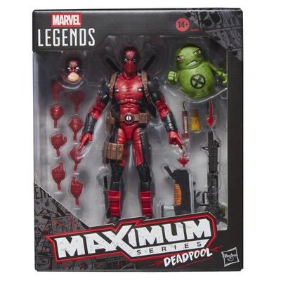 Hasbro Marvel Legends Maximum Series Deluxe Deadpool Comics Collectible 15cm Action Figure with 24 Accessories Including Doop Authentic Deadpool,