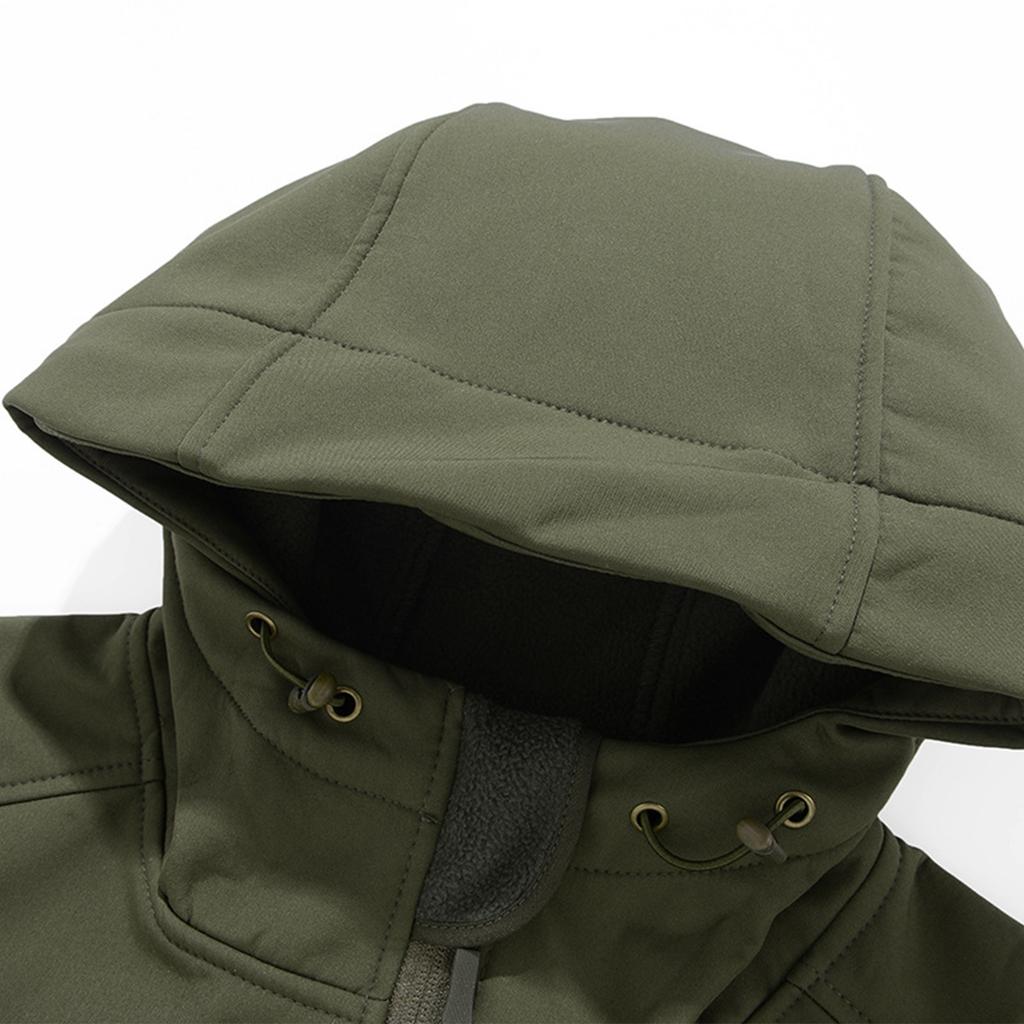 Men'S Loose Jacket Fashionable Multi Pocket Hooded Jacket