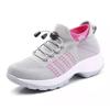 Fashion Women Walking Trainers Fashion Fly Weaving Sock Sneakers 2024 Breathe Comfort Nursing Shoes Casual Platform Loafers Non-Slip